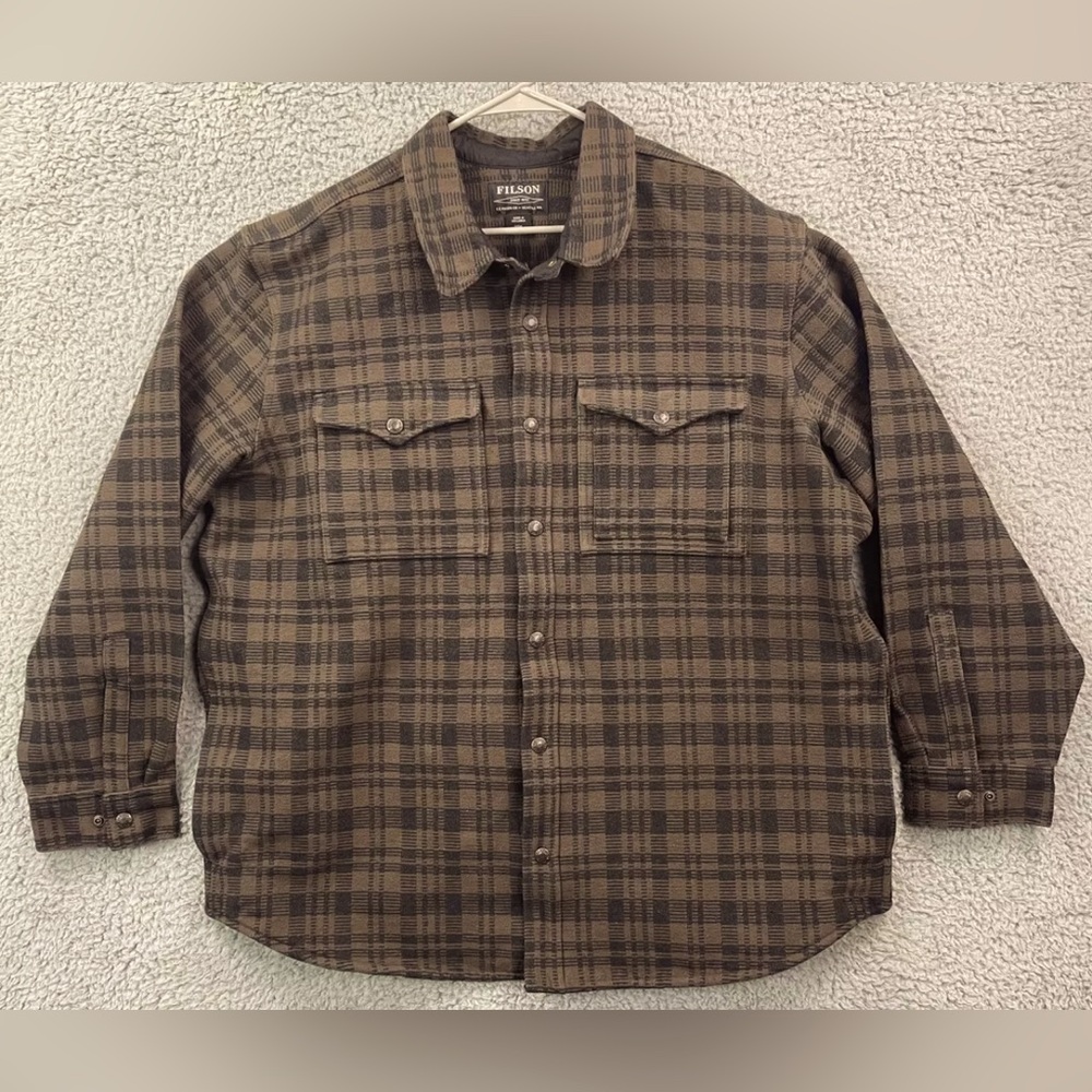 Filson Beartooth Jac-Shirt - Dark Brown & Charcoal  - XXL 20067693
